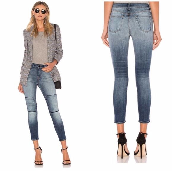NWT J Brand Alana Jasper Patched Crop Skinny Jeans Size 28 - Picture 1 of 11